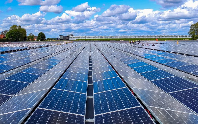 Solar park installations